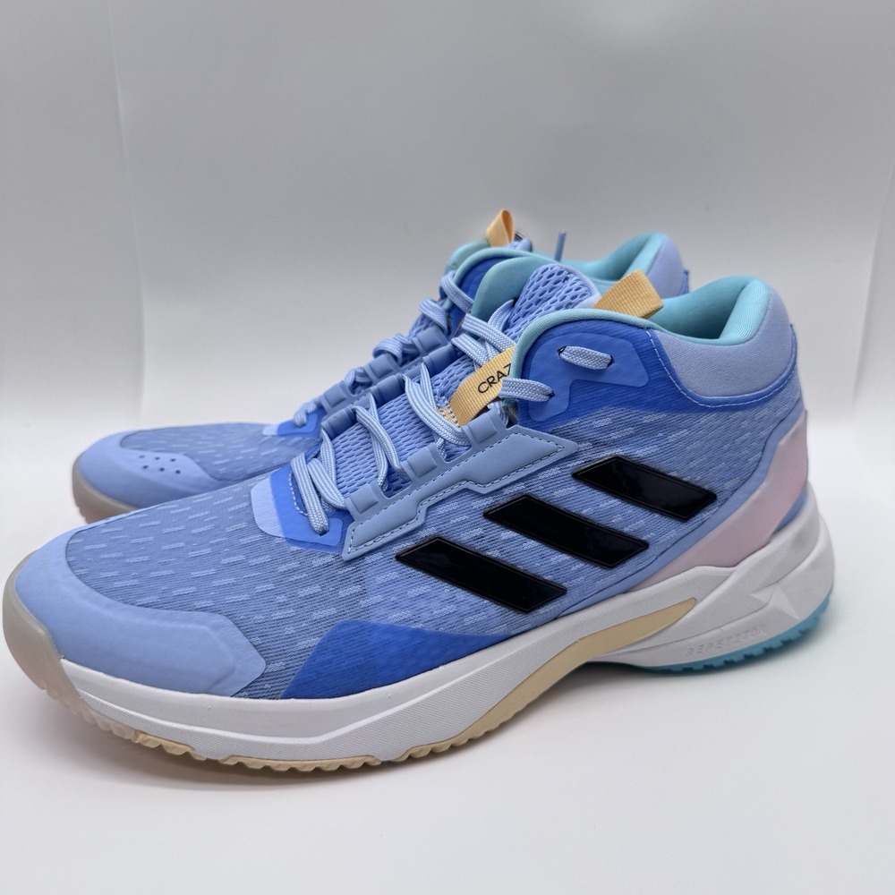 adidas Crazyflight 6 Indoor Mid Glow Blue Volleyball HP7032 Women's Size 9.5